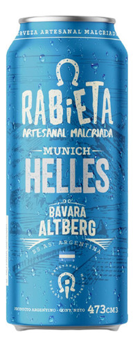 Cerveza Artesanal Helles Munich Rabieta 473 Ml