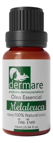  Óleo Essencial De Melaleuca 10ml - Dermare 100% Puro