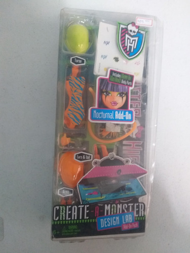 Monster High Create A Monster Set Nocturnal Add-on - T70 (Usado)
