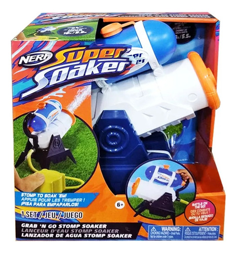 Nerf Super Soaker Lanzador De Agua A Pie Stomp Soaker 66207