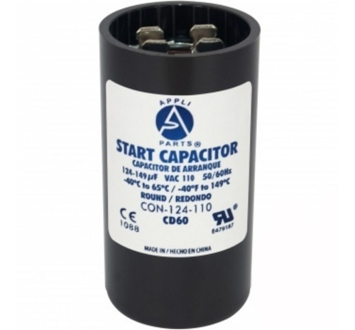 Capacitor De Arranque 124-149 Uf Mfd 110vac Motor Eléctrico