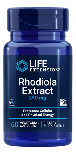 Suplemento Life Extension De Extracto De Rodiola De 250 Mg P
