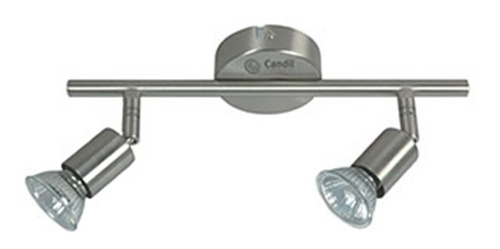 Imagen 1 de 10 de Aplique Pared 2 Luces Super Platil Para Lampar Gu10 Candil