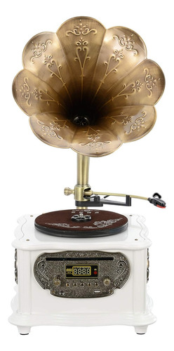 Tocadiscos Vintage Tipo Fonógrafo Bandc C/bluetooth Y Radio
