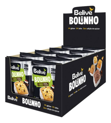 Belive Muffin Coco Com Chocolate 34g C/ 10 Un