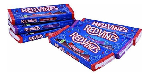 Red Vines Paquete Variado De Regaliz, Sabor Rojo Y Uva, Band