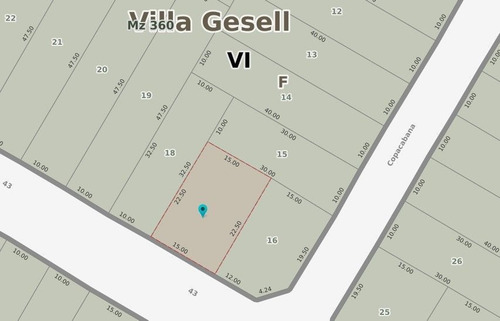 Imagen 6 de 6 de Lote Unifamiliar De 320 Mts - Mar Azul | Cod.0203 |