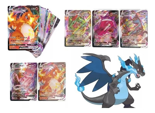 Pack 100 Cartas Pokemon Alternativas Solo Vmax En Ingles