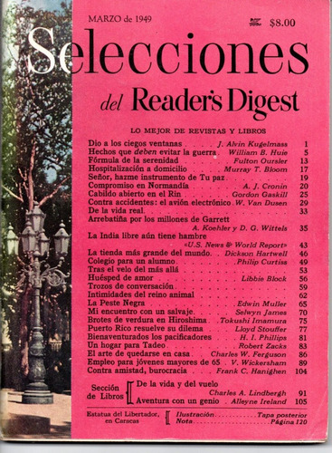Selecciones Del Reader´s Digest Nº100 Marzo 1949