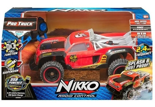 Imagen 1 de 8 de Nikko Vehiculo Radio Control Recargable Pro Trucks Racing Ed