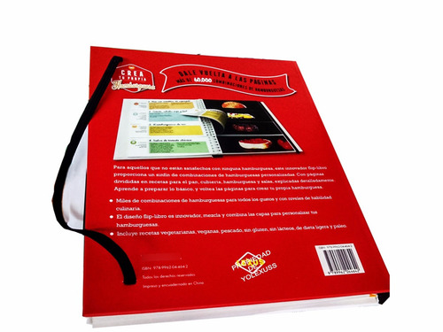Libro Crea Tu Propia Hamburguesa Variedad De Recetas Novedad