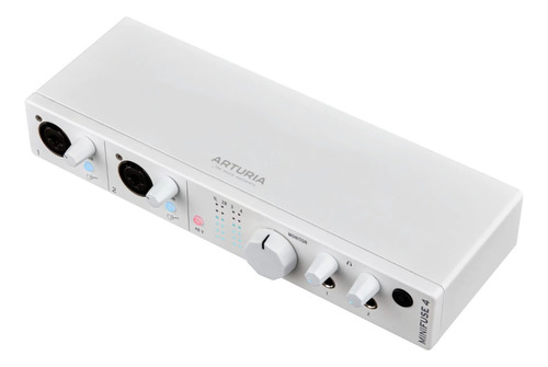 Placa Interfaz De Audio Arturia Minifuse 4 Black Midi Blanco