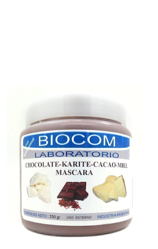 Máscara Chocolate Karite Biocom Todo Tipo De Piel