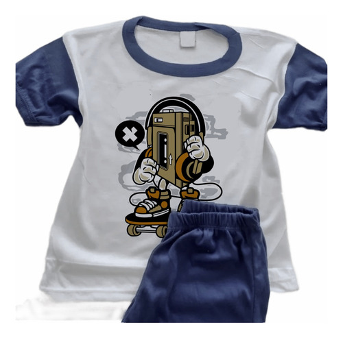 Pijamas Acordeón Infantil Estampado Personalizado - 0159