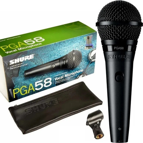 Microfone Shure Pga58 | Original | 2 Anos Garantia | Nfe
