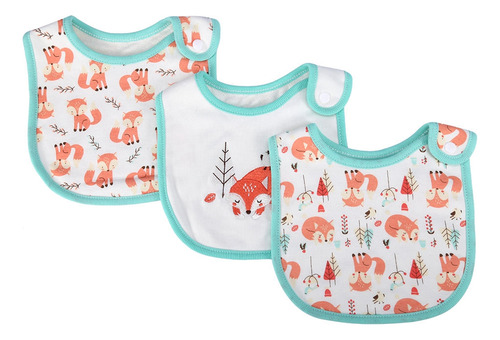 Lovely Baby Bib 3 Unidades/conjunto De Algodão Tricotado S F