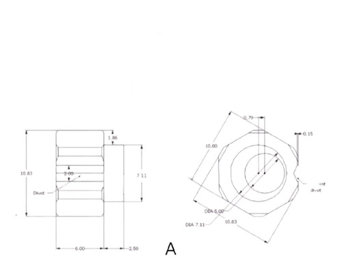 Tuerca Excéntrica Para Impresora 3d Creality / Hellbot / Rep