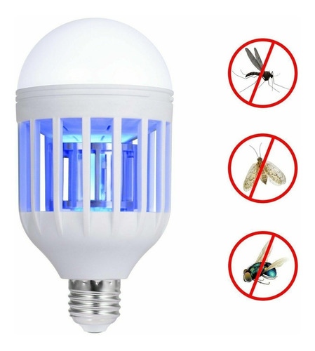 Lampara Led 12w Mata Moscas Mosquitos Insectos E27 Luz Uv