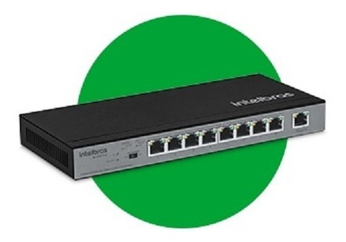 Imagem 2 de 4 de Switch 09 Portas (08 Poe) Fast Sf900 Hi-poe Intelbras