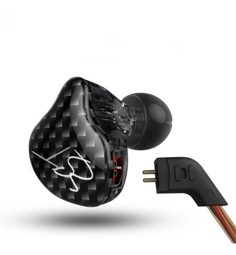 Imagen 4 de 6 de Auriculares In Ear Kz Zst Pro Monitoreo Dual Driver Originales Cable Reforzado Ideal Voz Guitarra Bajo Bateria Vientos