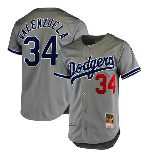 Los Angeles Dodgers 34#valenzuela 1981 Retro Version Jersey