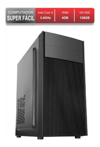 Cpu Core I3 3,4ghz 4gb Ram Ddr3 Ssd 128gb Novo Com Garantia