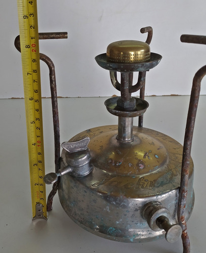 Antigo Fogareiro Em Bronze / Querosene / Década 1950 - 07