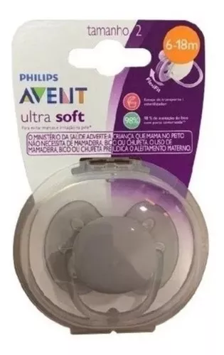 Chupete Philips Avent Ultra Soft Unitaria Silk Beige de 6 a 18 m, período  de edad de 6 a 18 meses