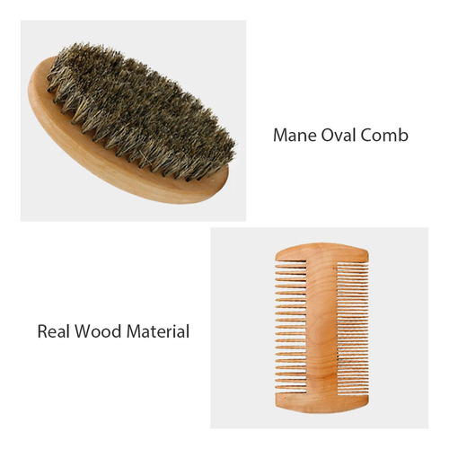Juego De Cepillos Para Barba, Cepillos Para Barba, Melena, T