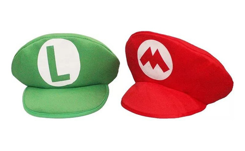 Gorro Mario Bross O Luigi Sombrero Disfraz Halloween Adultos