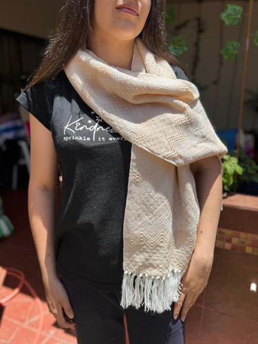 Bufanda De Lana De Alpaca Norteña, Pashmina, Chalina, Chal Nude
