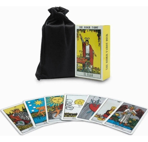 Cartas Del Tarot Rider Waite De Lujo Con Enseñando Español