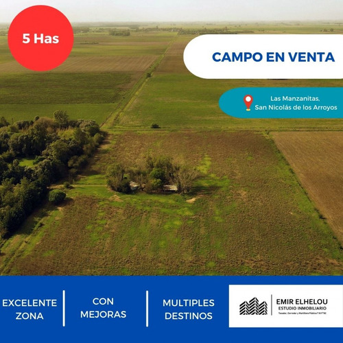 Campo De 5 Has En San Nicolas De Los Arroyos