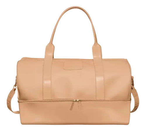 Bolsa Resistente De Viagem Weekend Petite Jolie Pj10215 Cor Bege Liso