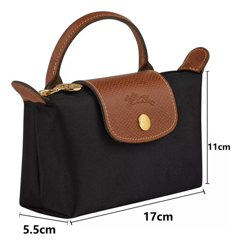 Bolso Tote De Moda Longchamp Versátil Negro,elegante Y Digno