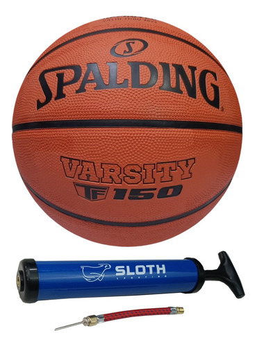 Bola De Basquete Spalding Tf 150 Varsity + Bomba De Ar