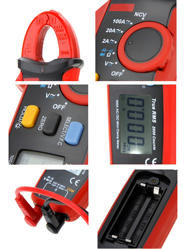 Pinza Amperimetrica Tester Voltimetro Digital Uni-t Ut-210e