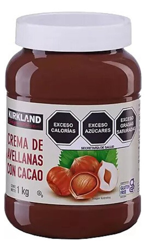 Crema De Avellanas Cacao Kirkland 1kg Sin Gluten Tipo Nutela