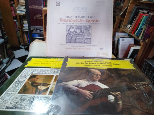 Johann Sebastián Bach. Tres Grandes Obras En Vinilo L. P.