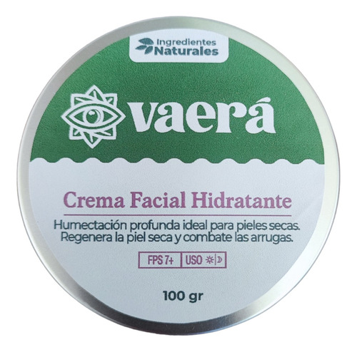 Crema Facial Hidratante 100 G, Piel Seca Madura, Humectacion