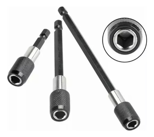 Broca Hexagonal Adaptador Para Destornillador 3 Unidades