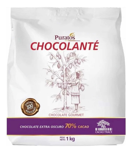 Chocolanté Gourmet Extra Oscuro 70% Cacao Puratos Bolsa 1 Kg