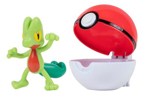 Figura De Juguete 5 Cm Treecko Arcko Pokeball Licencia O