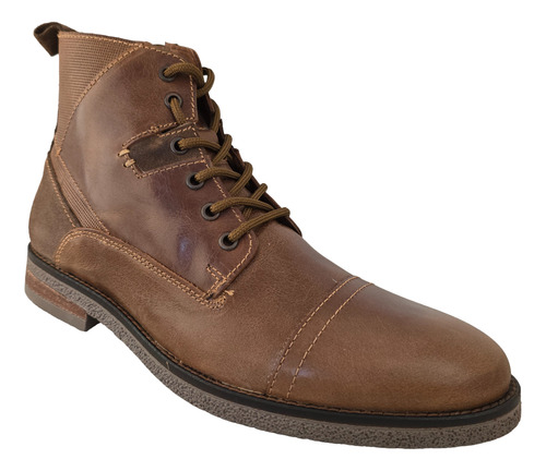 Botas Botines Hombre Vestir Christian Gallery 3801-1pg Cafe