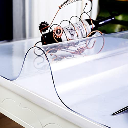 Protector De Mesa De Pvc Transparente Y Grueso, Alfombra De