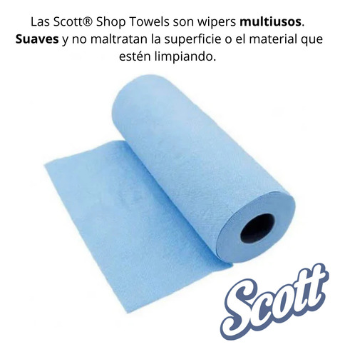 Rollo Toalla Azul Scott Shop 55 Towels Original Multiusos