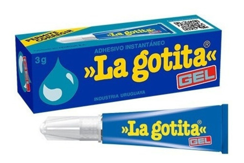 Pegamento Adhesivo Instantáneo La Gotita Gel 3g Pomo 3 Grs