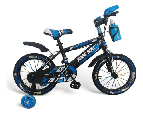 Bicicleta Genérica Infantil Freeboy cuadro S rodado 16 color azul
