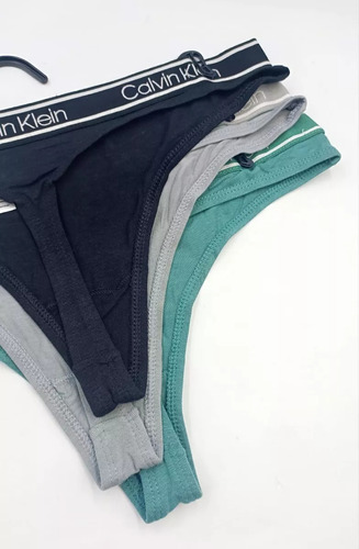 Calvin Klein Set 3 Tangas Bamboo Mujer Originales
