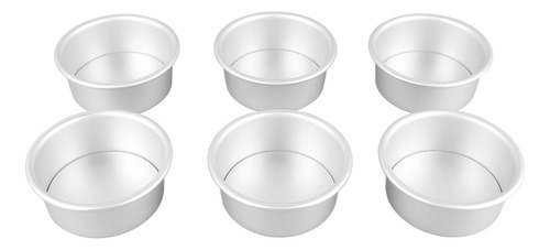 Molde Redondo Para Hornear Tartas, 4 Pulgadas, 6 Piezas, Mol